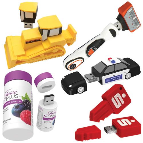 Custom Branded Bespoke PVC USB Sticks - 1GB - E0027 - 1