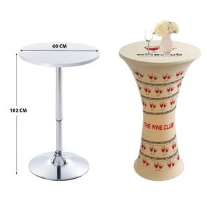 Custom Branded Bar Poseur Stretch Tablecloth - C7194 - 3