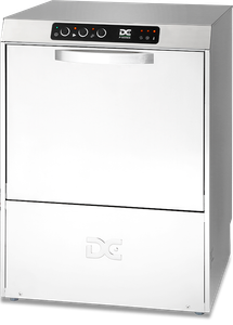 DC PD50AIS Premium Range 500mm Basket Frontloading Commercial Dishwasher with Break Tank & Integral Water Softener, 18 Plates - PD50AIS - 1
