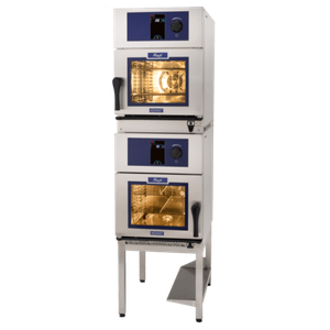 Hobart B2MJ261E-40 Equajet Twin Cavity Duo 6 Level GN 1/1 Combi Oven with Stacking Kit, 12.5kW - B2MJ261E-40 - 1