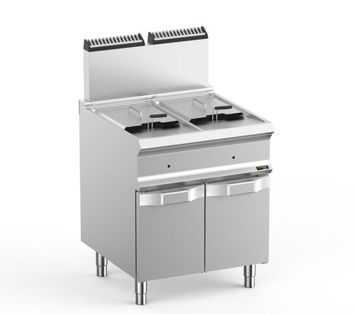 Hobart Ecomax HEFRG77A Floorstanding Double Basket Gas Fryer, 2 x 14 Litres - HEFRG77A - 2