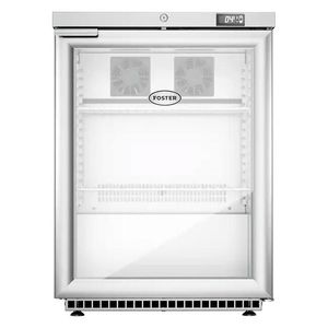 Foster HR150G/13-174 Single Glass Door Undercounter Cabinet Display Refrigerator, 150 Litres - 13-174 - 1