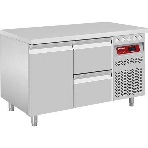 Diamond DT131/P9_1XCA1/2-P9 1 Door Refrigerated Preparation Counter with 2 Drawers, 260 Litres - DT131-P9_1XCA1-2-P9 - 2