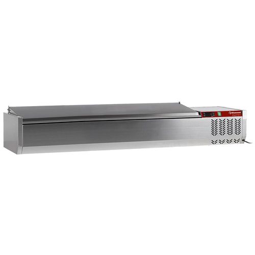Diamond SY160/CC-R6 Stainless Steel Topping Unit with Stainless Steel Lid, 7 x 1/3 GN - SY160-CC-R6 - 2