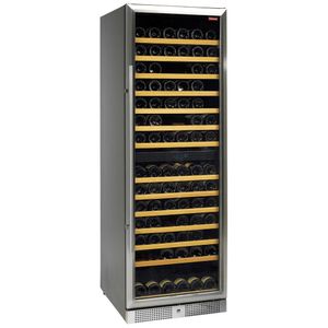 Diamond WCB/38-X2S Stainless Steel Ventilated Glazed Upright Wine Cabinet, 375 Litres - WCB-38-X2S - 1