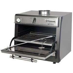 Diamond CBQ-060/SS Stainless Steel BBQ Charcoal Oven - CBQ-060-SS - 1