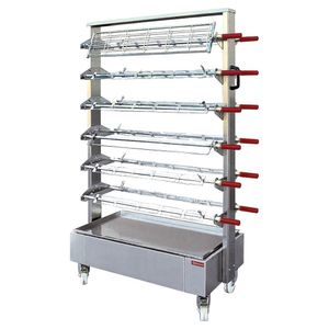 Diamond CPB-CM Trolley With Structure For Putting 12 Chicken Spits - CPB-CM - 1