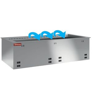Diamond DPA/RCV15-S Element Sink Refrigerated, Ventilated 4X Gn 1/1 (Without Hermetic Unit) - DPA-RCV15-S - 1