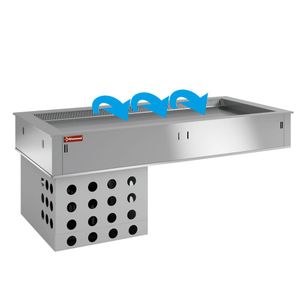 Diamond DPA/TRV15-R2 Element Top Refrigerated, Ventilated, 4X Gn 1/1 - DPA-TRV15-R2 - 1