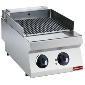 Diamond E22/GPLP1-HP Ribbed Electric Griddle Cooking Plate, 5.8kW - E22-GPLP1-HP - 1