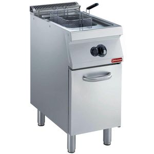 Diamond G17/F15A4-N Single Basket Freestanding Gas Fryer on Neutral Closed Cupboard - G17-F15A4-N - 1