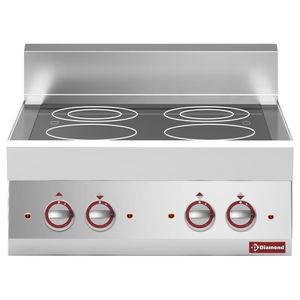 Diamond E65/4VC7T-N Electric Vitroceramic Electric 4 Induction Hob Cooker, 9.2kW - E65-4VC7T-N - 1