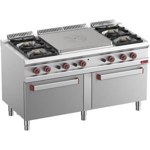 Diamond G7/T4B2F15-N 4 Stove & 1 Whole Hob Freestanding Gas Range Cooker on 2 Gas Ovens - G7-T4B2F15-N - 1