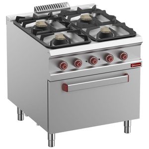 Diamond G9/4BFE8-N 4 Stove Freestanding Gas Range Cooker on Electric Oven, 6kW - G9-4BFE8-N - 1