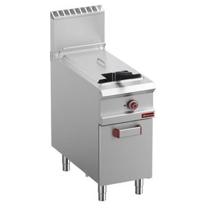 Diamond G9/F21A4-NY Single Basket Freestanding Gas Fryer on Neutral Closed Cupboard - G9-F21A4-NY - 1