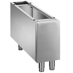 Diamond N7/BA2C-R Closed Base On Removable Feet In Stainless Steel - N7-BA2C-R - 1