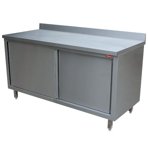 Diamond TA187A/B Table On Neutral Cupboard, Sliding Doors, Wall - TA187A-B - 2