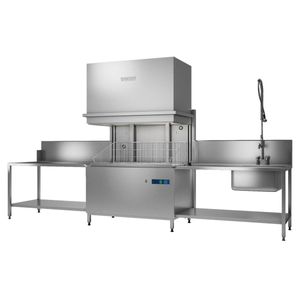 Hobart UXTHR-10B Utensil Washer With Drain Heat Recovery, Base Rack, Tray Support, & One Open Basket - UXTHR-10B - 1