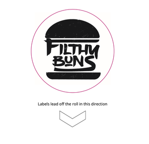 FILTHY-STICKERS - Filthy Buns Stickers - 60mm Custom Branded Stickers - FILTHY-STICKERS