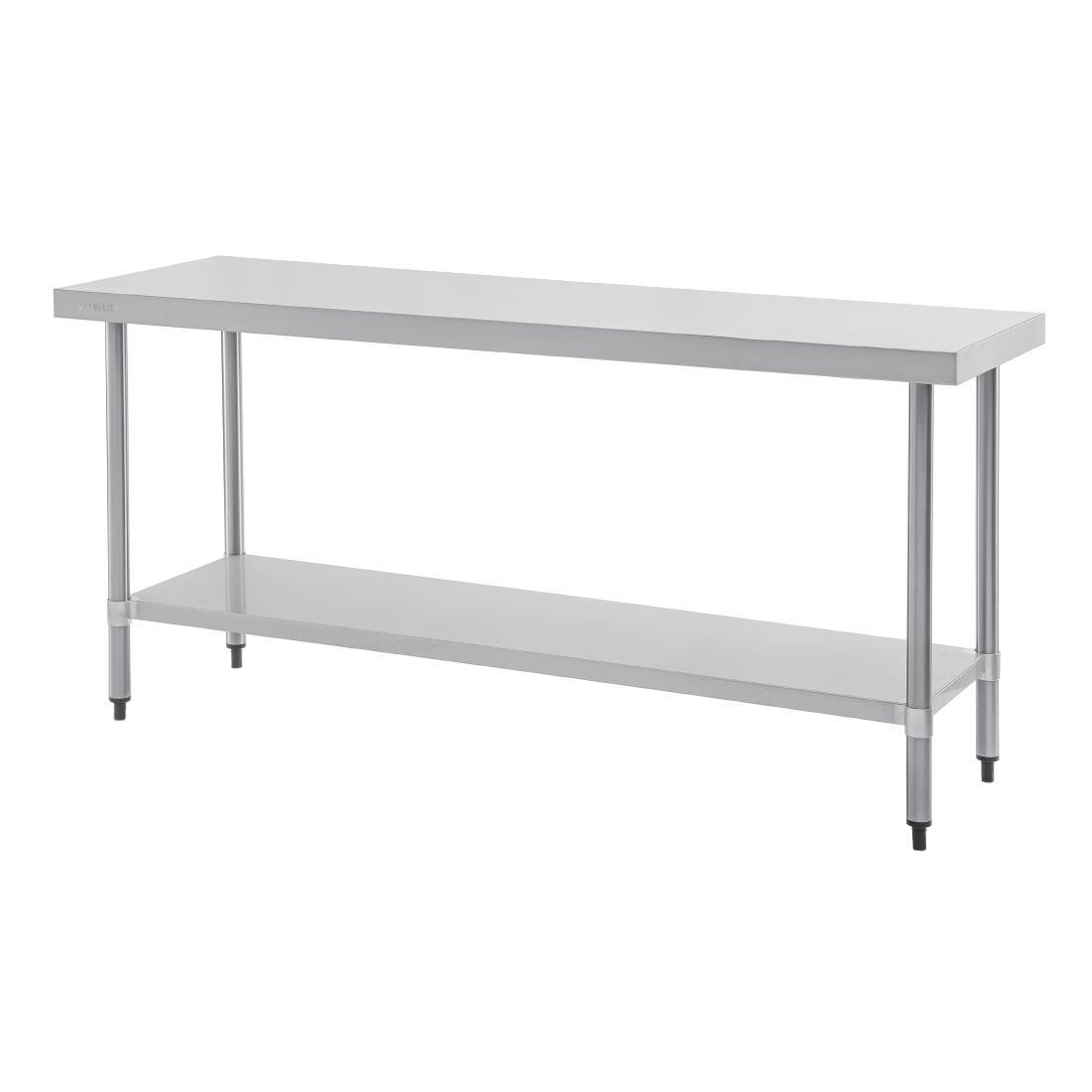 vogue stainless steel prep table 1800mm