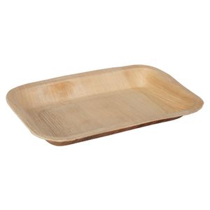 Fiesta Compostable Deep Palm Leaf Plates Rectangular 250mm (Pack of 100) - DK380 - 3
