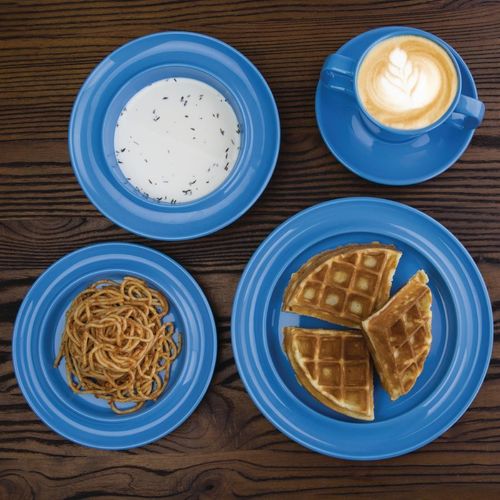 Olympia Heritage Double Handle Mug Blue 300ml (Pack of 6) - DW143 - 5