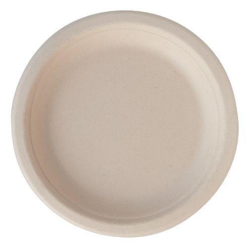 eGreen Eco-Fibre Compostable Wheat Round Plates 180mm (Pack of 1000) - FN201 - 1