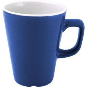 Churchill New Horizons Colour Glaze Cafe Latte Mugs Blue 340ml (Pack of 12) - W892 - 1
