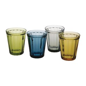 Olympia Cabot Panelled Glass Tumbler Smoke 260ml (Pack of 6) - CR826 - 3