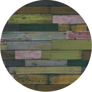 Werzalit Pre-drilled Round Table Top Blanchas Green 800mm - GT176 - 1