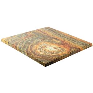 Werzalit Pre-drilled Square Table Top Rusty 700mm - GM431 - 3