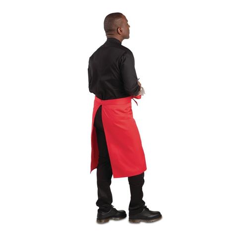 Whites Regular Bistro Apron Red