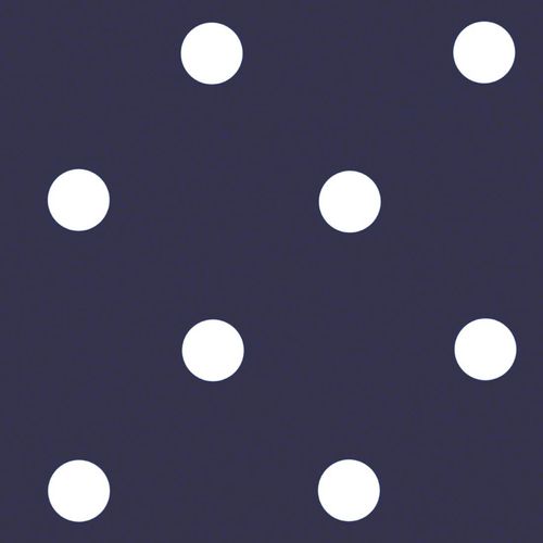 PVC Polka Dot Tablecloth Blue 35in