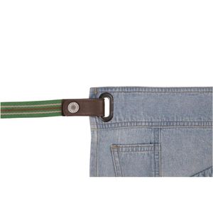 Chef Works Urban Berkeley Denim Half Bistro Waist Apron/Sky - BB452