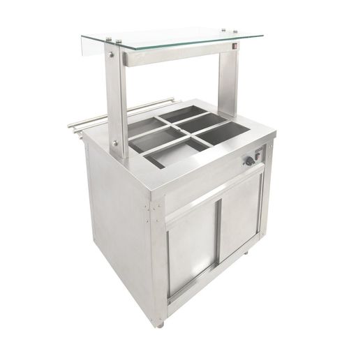 Parry Flexi-Serve Hot Cupboard with Wet Bain Marie Top and Quartz Heated Gantry FS-HBW2PACK - CH190 - 6