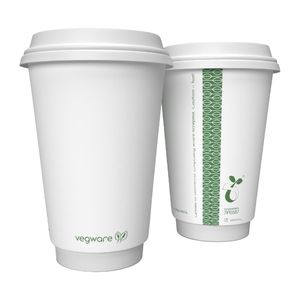 Vegware Hot Cup White Double Wall 16oz 89-Series (Pack of 400) - DX578 - 3