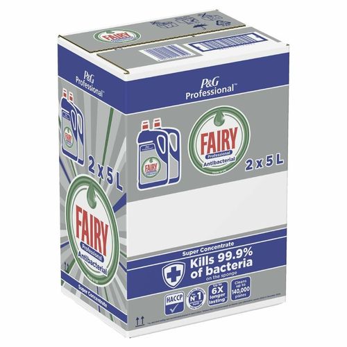 Fairy Professional Super Concentrated Washing Up Liquid Antibacterial 5Ltr (Pack of 2) - DX557 - 3