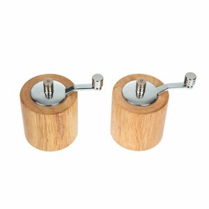 Olympia Light Wood Salt and Pepper Mill Grinder Set - CE246 - 3