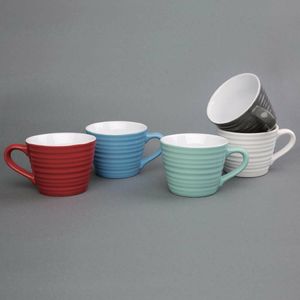 Olympia Café Aroma Mugs Red 230ml (Pack of 6) - DH637 - 3