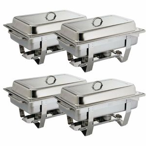 Olympia Milan Chafing Set 1/1 GN (Pack of 4) - S299 - 1