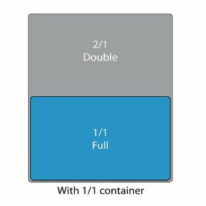 Vogue Polycarbonate 1/1 Gastronorm Container 200mm Clear - U227 - 3