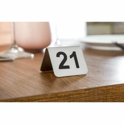 Stainless Steel Table Numbers 21-30 (Pack of 10) - U048 - 7