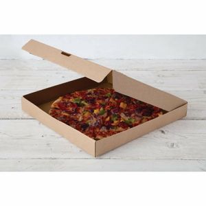 Fiesta Compostable Plain Pizza Boxes 14 (Pack of 50) - DC725 - 3