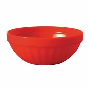 Olympia Kristallon Polycarbonate Bowls Red 102mm (Pack of 12) - CE277 - 1