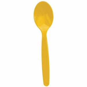 Olympia Kristallon Polycarbonate Spoon Yellow (Pack of 12) - DL123 - 3