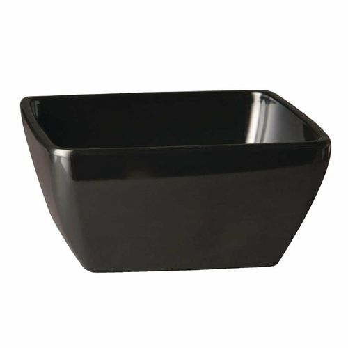 APS Pure Melamine Black Square Mini Bowl - Each - GF133 - 1