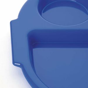 Olympia Kristallon Small Polycarbonate Compartment Food Trays Blue 322mm - DL129 - 3