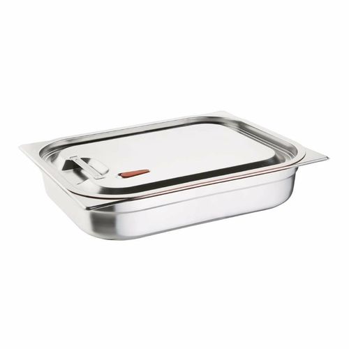 Vogue Stainless Steel and Silicone Sealable 1/1 Gastronorm Lid - CP268 - 3