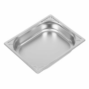 Vogue Heavy Duty Stainless Steel 1/2 Gastronorm Pan 65mm - DW438 - 1