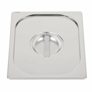 Vogue Heavy Duty Stainless Steel 1/2 Gastronorm Pan Lid - DW456 - 3